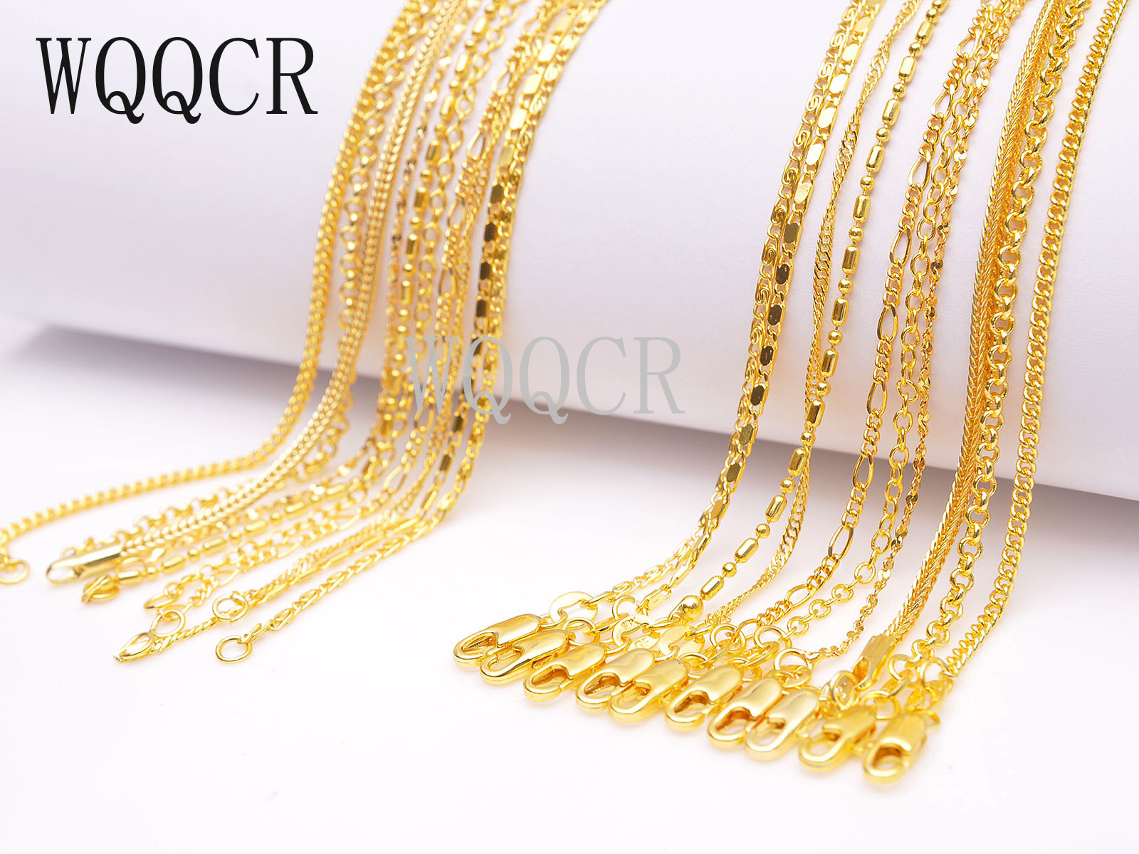 Jewelry Making Singapore - Corrente de colar de ouro 18k,