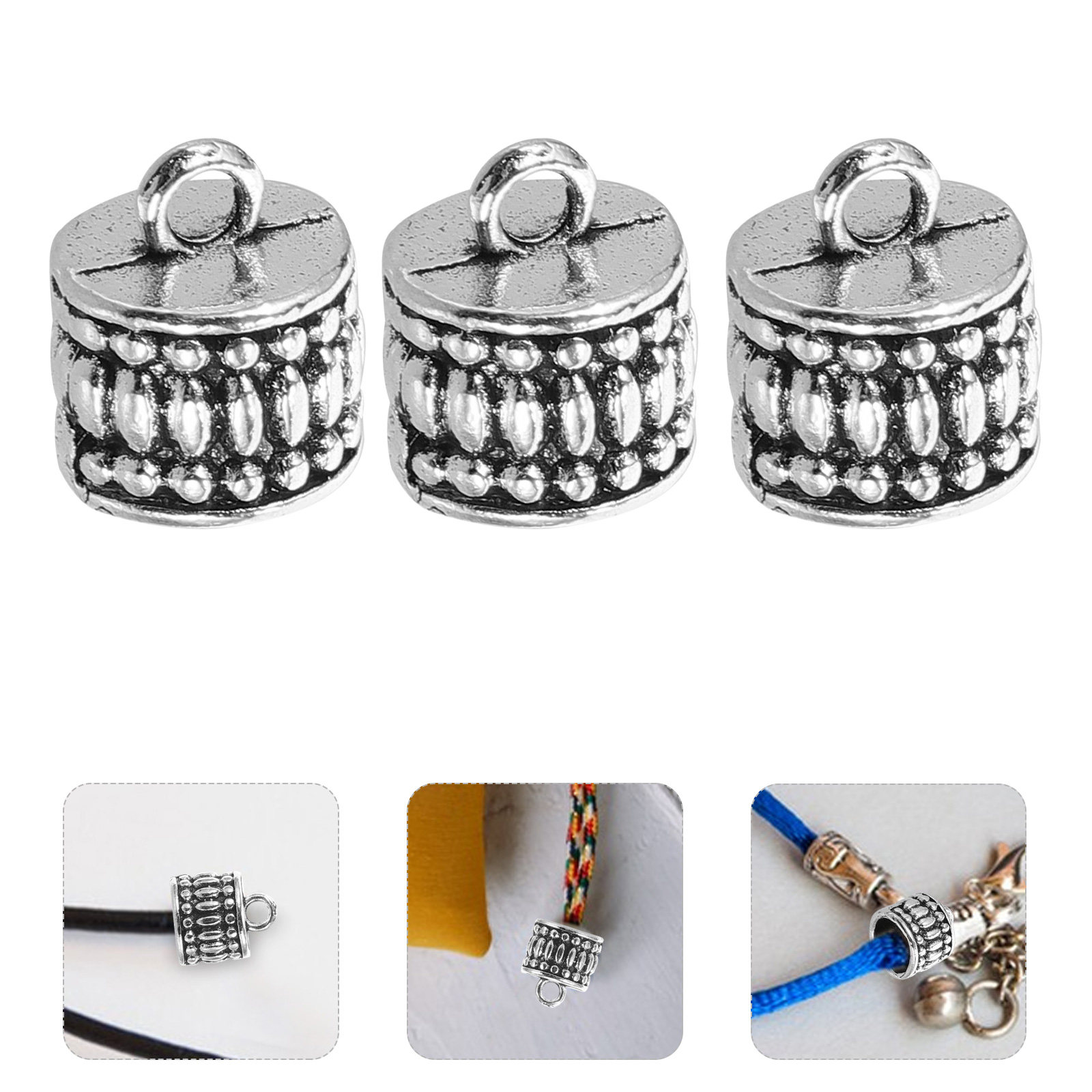 Jewelry Making Silver - 20 peças de contas espaçadoras de