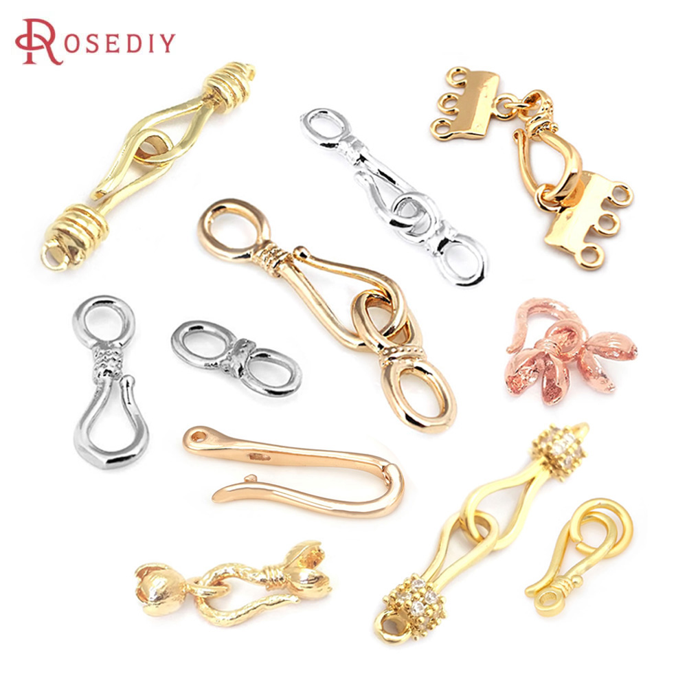 Jewelry Making Silver - 18k ouro cor prata latão colar