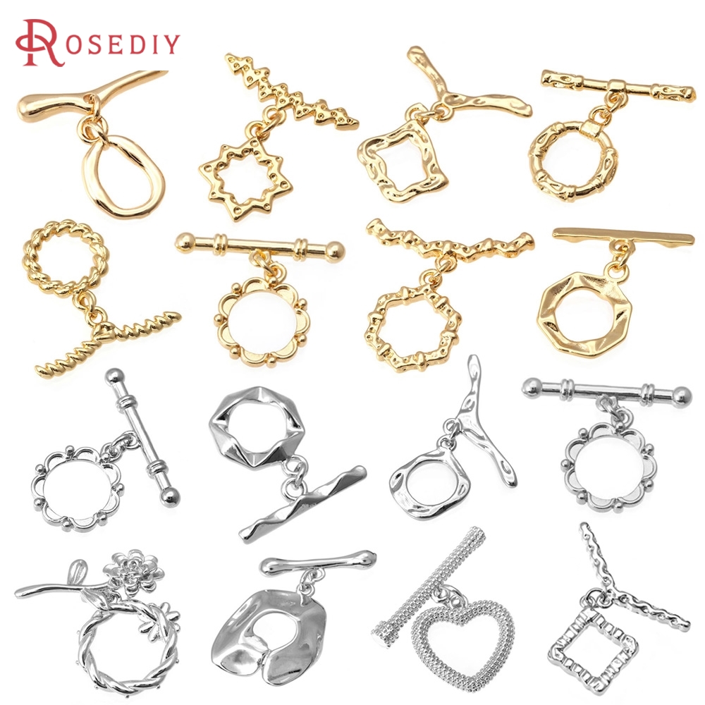 Jewelry Making Set - 6 conjuntos de fechos redondos de