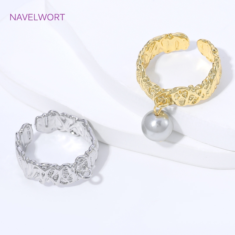 Jewelry Making Ring Tool - Anéis abertos com listras em latão