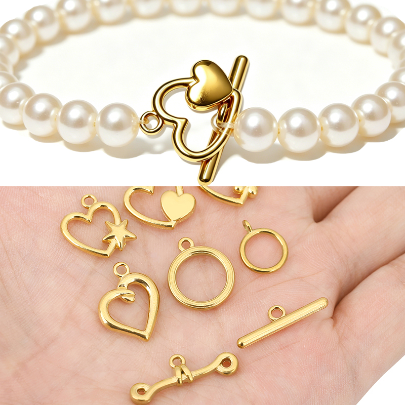 Jewelry Making Parts - 5 conjuntos de fechos OT de