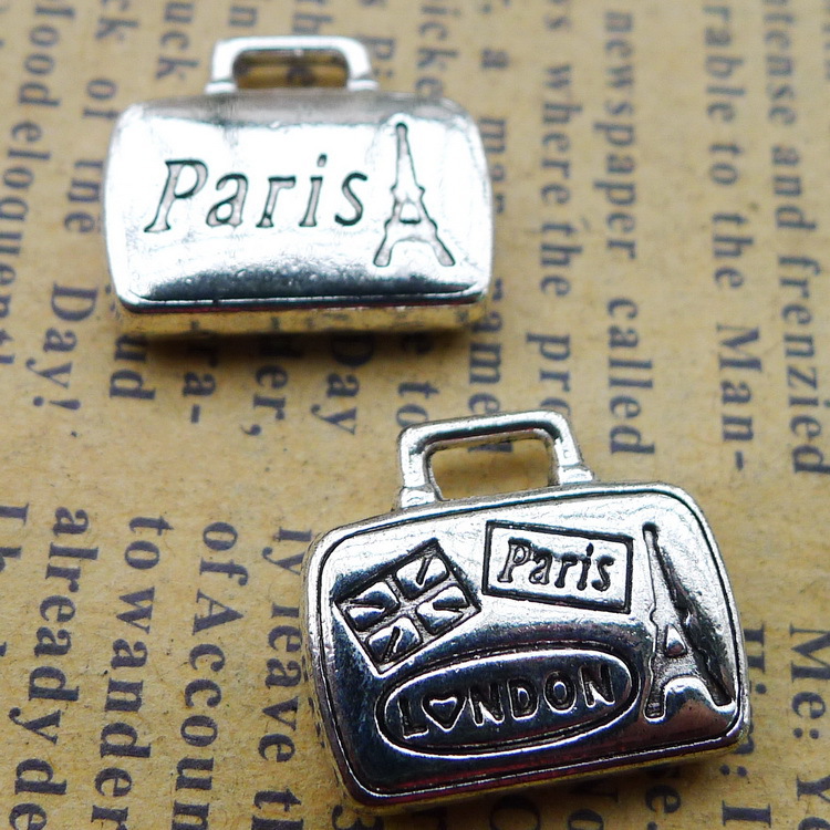 Jewelry Making Paris - 6 pçs/lote 14x17mm Cor Prata Antigo