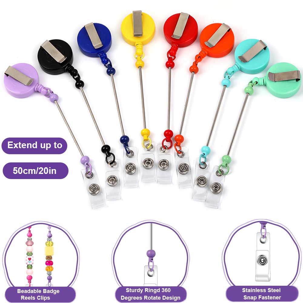 Jewelry Making Parts - 1-3 pçs carretéis de crachá beadable