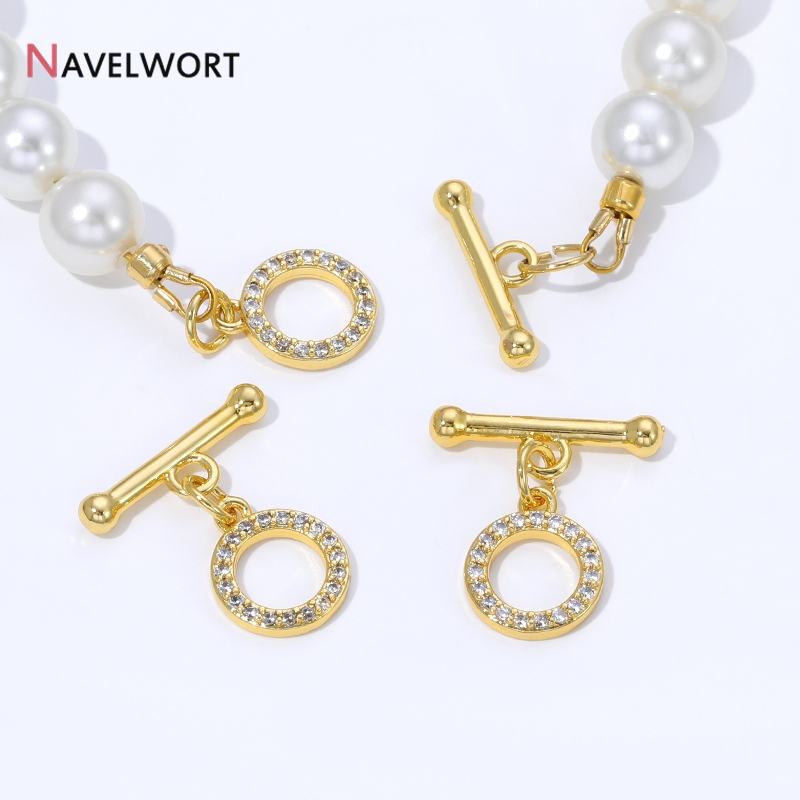 Jewelry Making Material - Conectores de Fecho OT em Latão