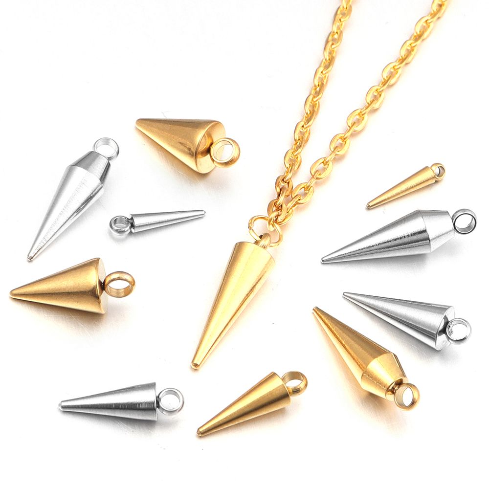 10 pçs de aço inoxidável cone  - Jewelry Making For Adults avaliação e preço