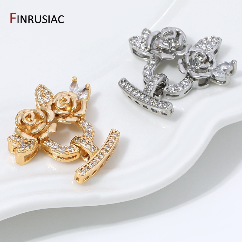 Fechos de Flor de Zircônia em  - Jewelry Making Beads avaliação e preço