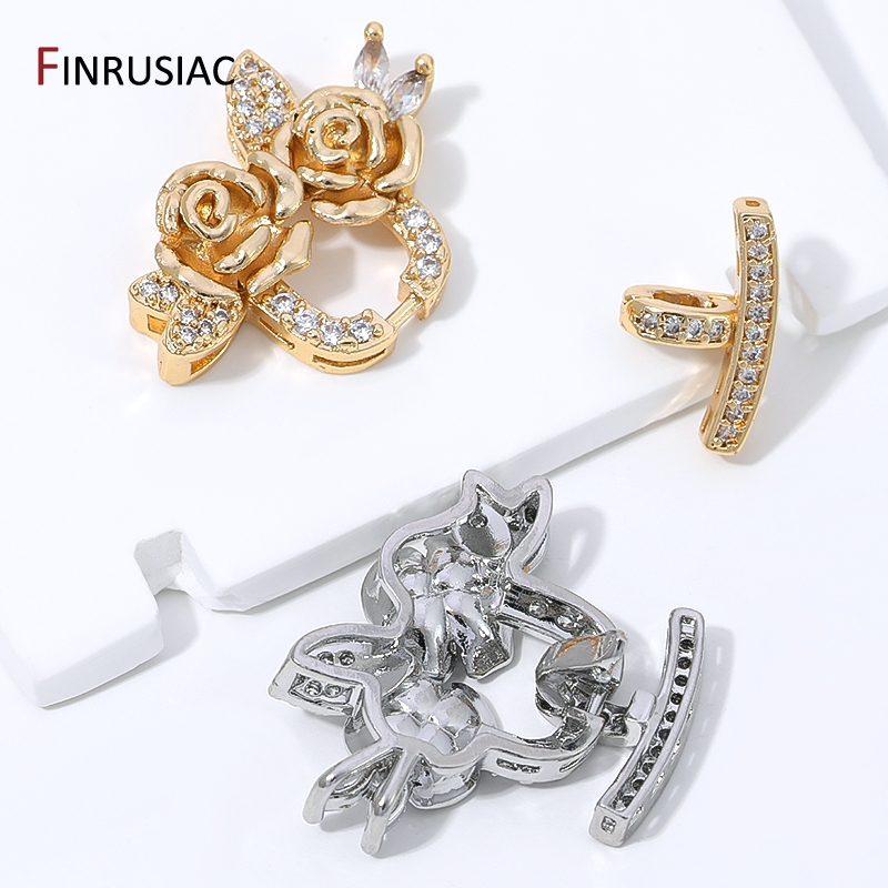 Fechos de Flor de Zircônia em  - Jewelry Making Beads avaliação e preço