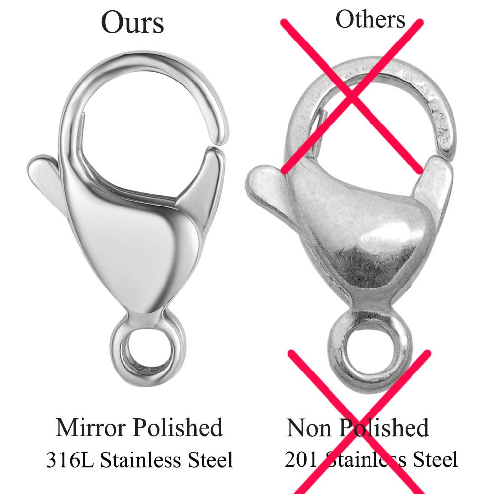 Fechos Lagosta de Aço Inoxidáv - Jewelry Making Metal avaliação e preço