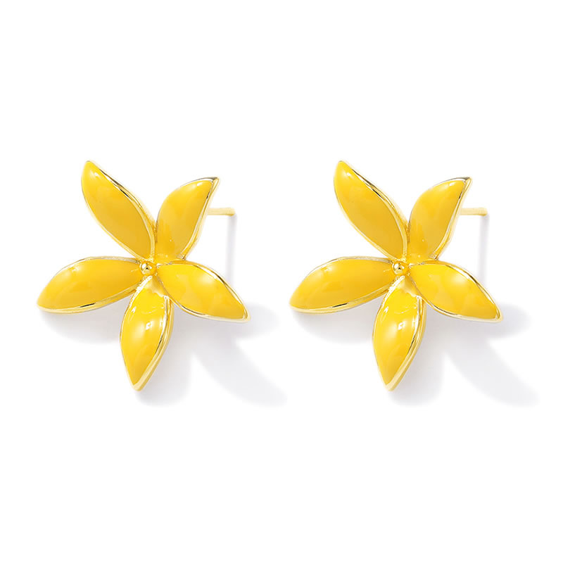 Brincos de Flor em Latão Cor O - Jewelry Making Metal avaliação e preço