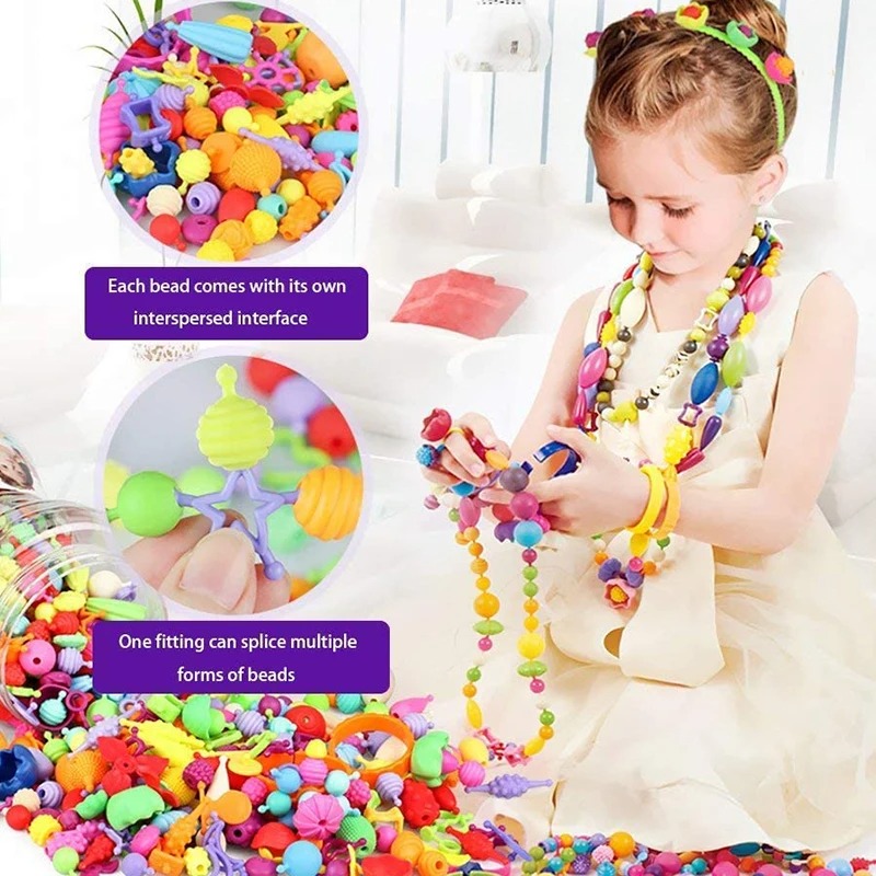 188-608 pçs pop contas criança - Jewelry Making 4 Year Old avaliação e preço
