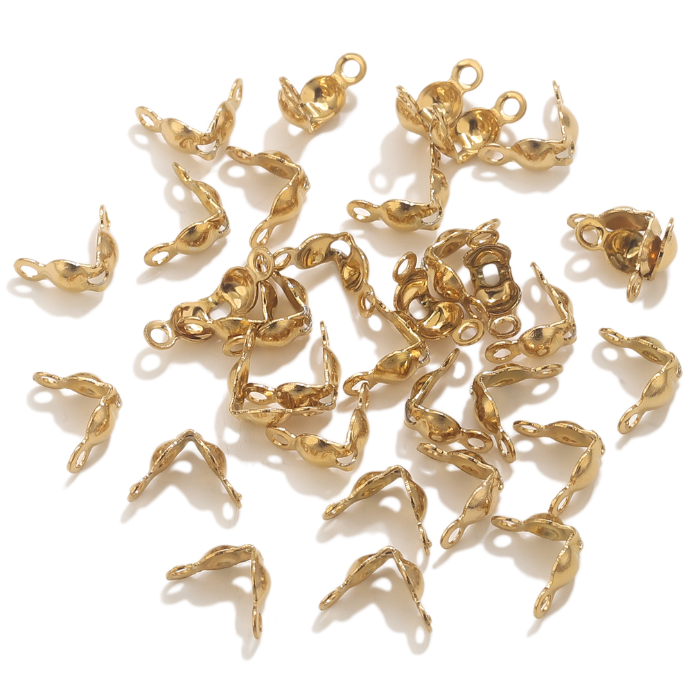 50 pçs pvd banhado a ouro cone - Jewelry Making Metal avaliação e preço