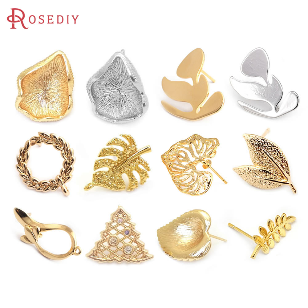 18K Gold Color Brass Lotus Lea - Jewelry Making Set avaliação e preço