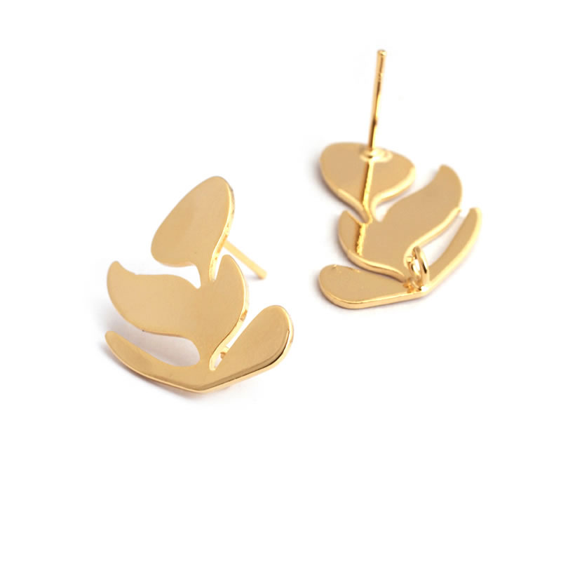 18K Gold Color Brass Lotus Lea - Jewelry Making Set avaliação e preço
