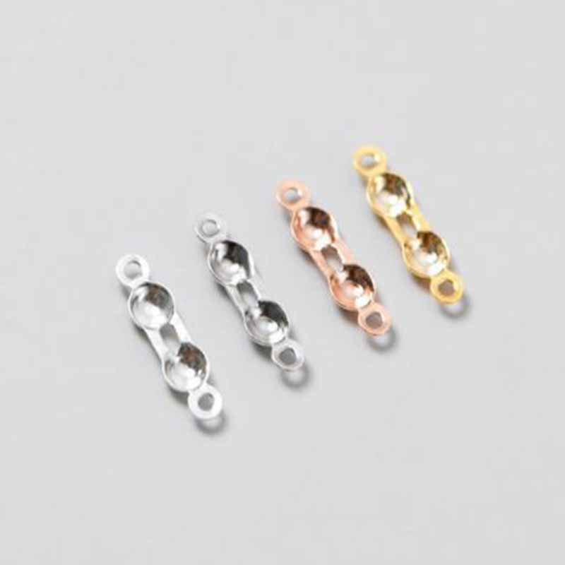 4 peças de Conectores de Crimp - Jewelry Making Silver avaliação e preço