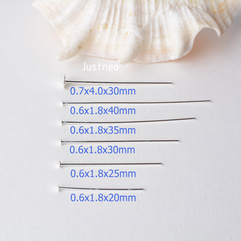 Alfinetes de cabeça plana em p - Jewelry Making Silver avaliação e preço