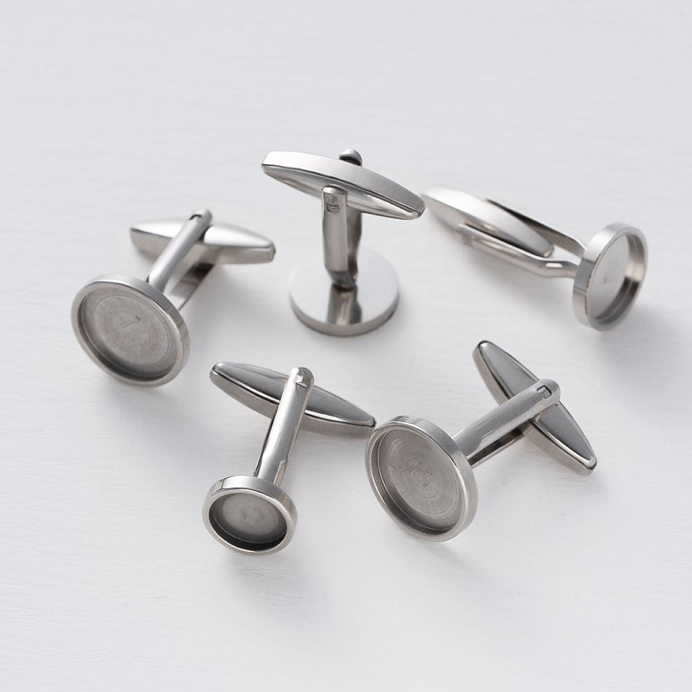 5 pçs abotoaduras de aço inoxi - Jewelry Making For Adults avaliação e preço