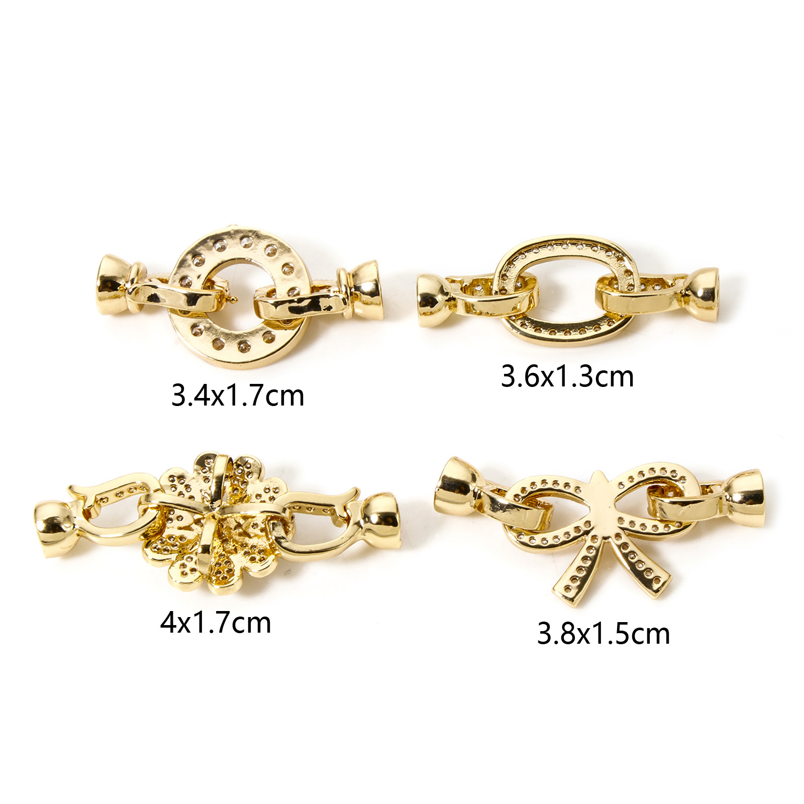 1pc latão dobrável sobre fecho - Jewelry Making Metal avaliação e preço
