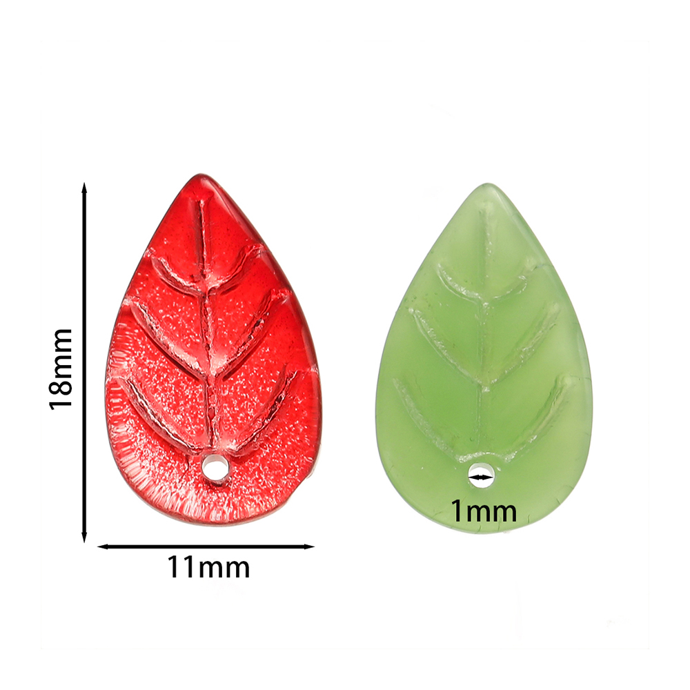 Glass Leaves Pendants para DIY - Jewelry Making Paris avaliação e preço