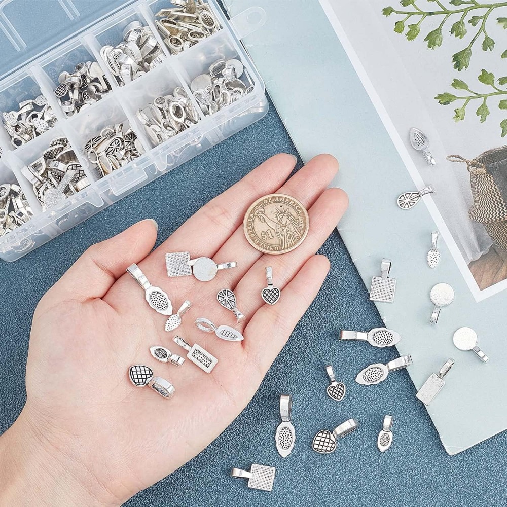 200 peças 10 estilos de liga d - Jewelry Making Silver avaliação e preço
