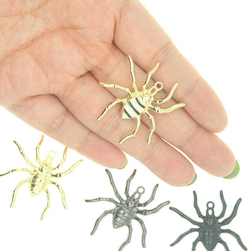 10 pçs/lote 35*37mm Aranha Enc - Jewelry Making Paris avaliação e preço