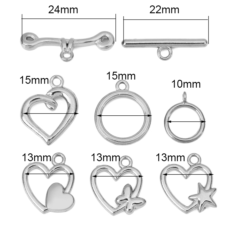 5 conjuntos de fechos OT de aç - Jewelry Making Parts avaliação e preço