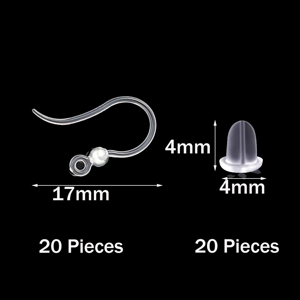 Ganchos de brinco de plástico  - Jewelry Making Parts avaliação e preço