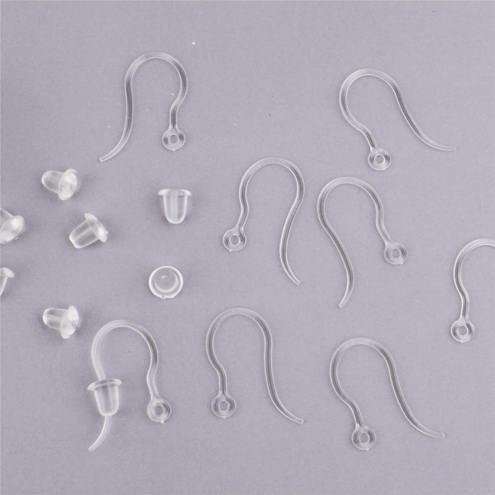Ganchos de brinco de plástico  - Jewelry Making Parts avaliação e preço