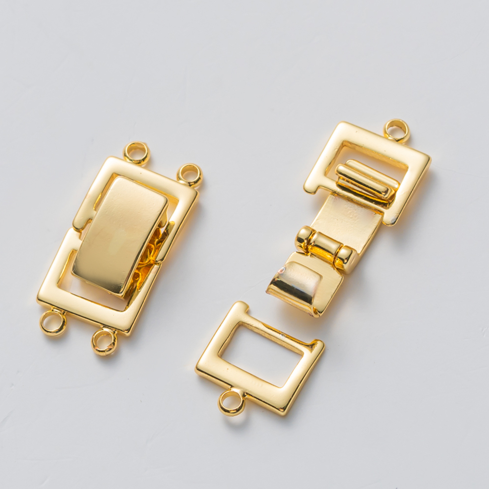 2 pçs 14k banhado a ouro fecho - Jewelry Making Metal avaliação e preço