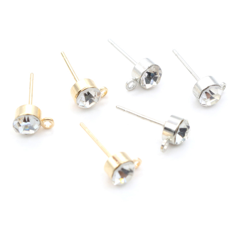 50 pçs brincos pinos com zircã - Jewelry Making Set avaliação e preço