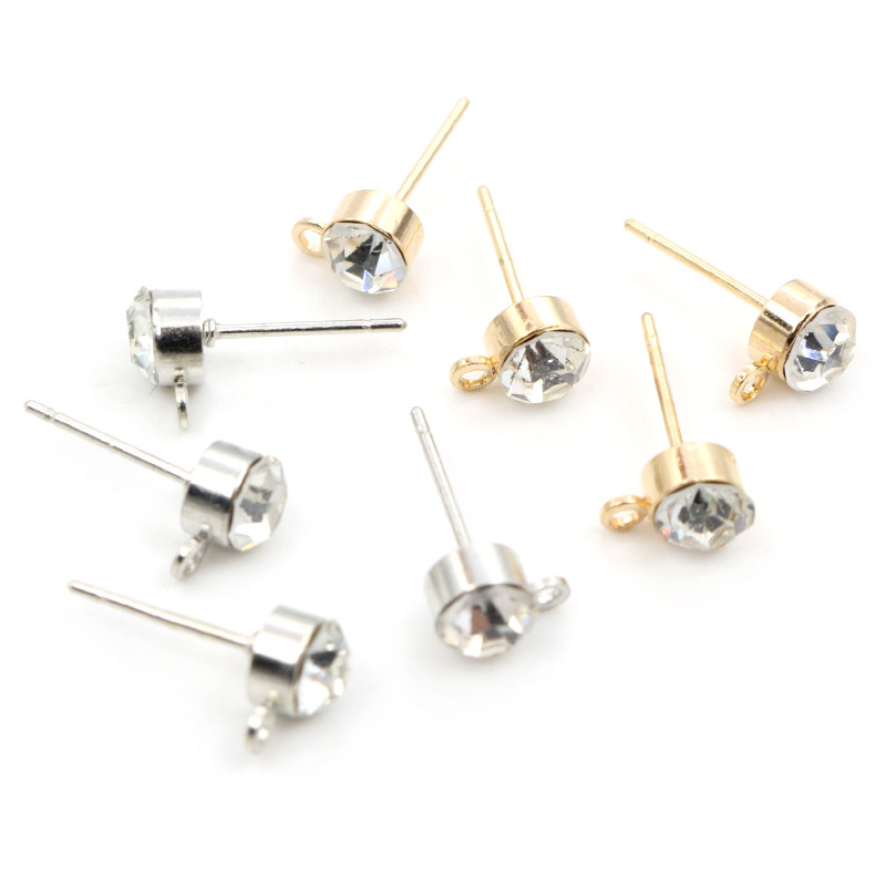 50 pçs brincos pinos com zircã - Jewelry Making Set avaliação e preço